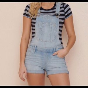NWT.  Garage Short Jean Overalls